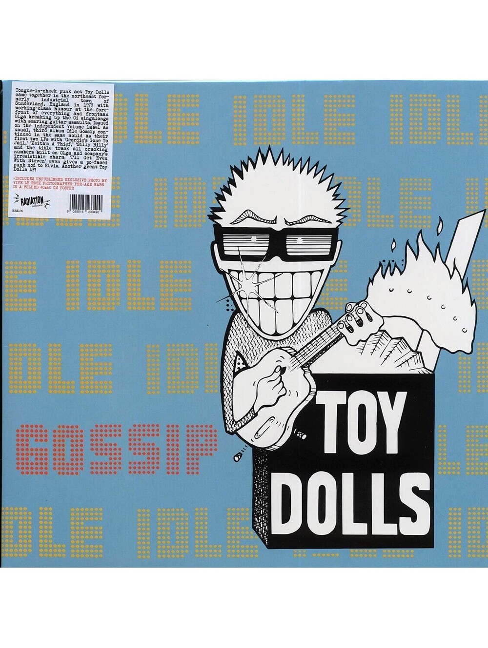 TOY DOLLS - IDLE GOSSIP LP VINYL RECORD + POSTER oi! punk rock dickies vandals